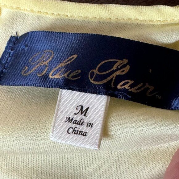 Blue Rain Wedding Guest Dress (Yellow) Size M - Picture 10 of 10